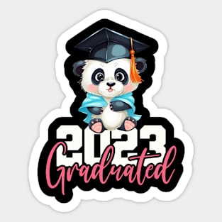 Panda Bear 2023 Graduate, Graduation Gift Custom Year Shirt For Him & Her Graduation, Graduation 2023, College Graduation, Grad School Shirt Sticker